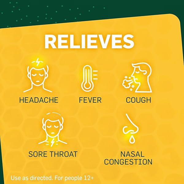 TUKOL HONEY MULTI-SYMPTOM COLD & FLU MEDICINE FOR ADULTS – DAYTIME COUGH SUPPRESSANT, SORE THROAT RELIEF, NASAL CONGESTION, FEVER REDUCER, CHEST CONGESTION RELIEF, AGES 12+, 4 FL OZ