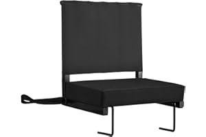 Buymoth Stadium Seat for Bleachers with Back Support Bleacher Seat Thick Cushion, Cup Holder, Carry Handle and Shoulder Strap for Outdoor Sports Events, Picnics, Beaches