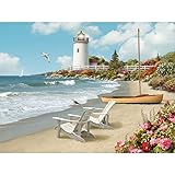 TeemorShop Seaside Lighthouse Seagull DIY 5D Full