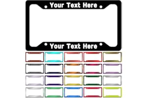 Custom License Plate Frames, Personalized License Plate Frames,Custom License Plate Holder with Any Text Photo Logo,12"x6"