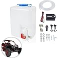 YOKKIP Universal UTV/ATV Windshield Washer Bottle, 12V Washer Pump Fluid Reservoir Jet Button Switch Windshield Tank Fluid Reservoir Sprayer Kit, OEM: 160186
