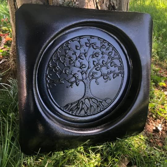 Hardscaping Materials - Tree of Life Stepping Stone Mold, ABS Plastic Mold For Concrete or Cement