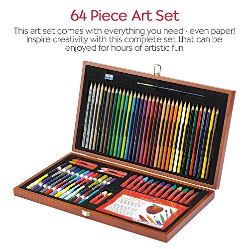 Faber-Castell Young Artist Essentials Gift Set - 64-Piece Premium Quality Art Set for Kids