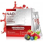 NAD+ Supplement 1000mg Liquid Gel with Resveratrol, Quercetin Phytosome & PQQ – Cellular Energy, Mitochondrial Support & Healthy Aging – 30 Daily Servings