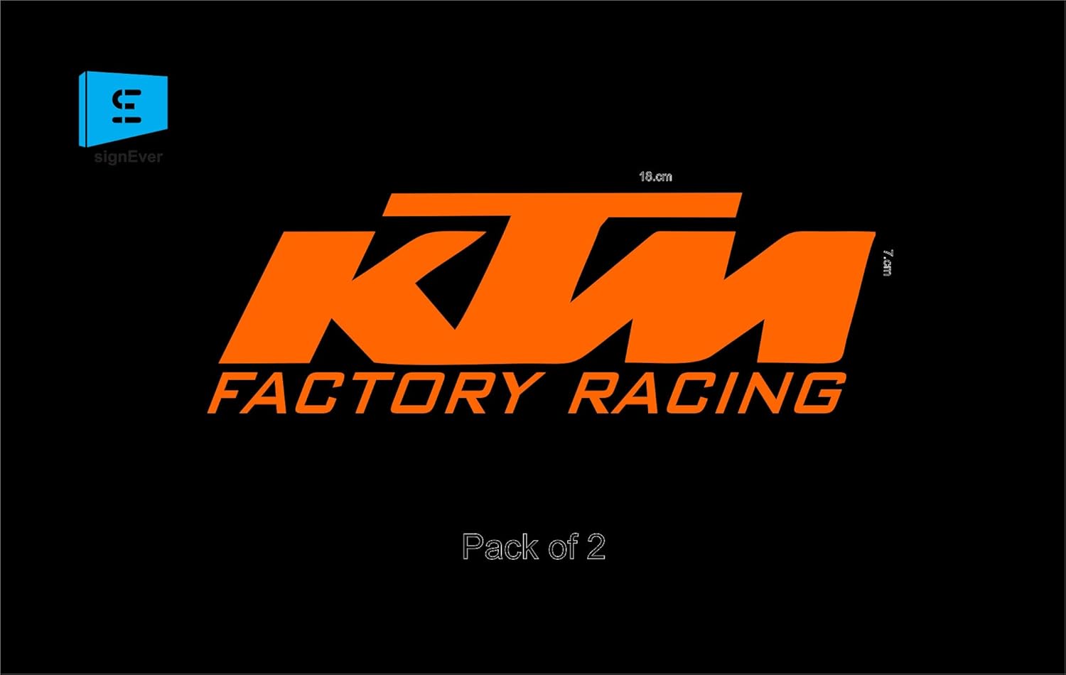 SIGN EVER Duke KTM Stickers for Bike 390 200 250 Factory Racing Orange
