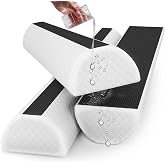 Sleepah Bed Bumpers for Toddlers - Memory Foam Guard Rail Pads for Kids Bed | Soft Removable Washable &amp; Waterproof Cover &ndash; Dual Sided Non-Slip Noodle Long Pillow for King Queen Full Twin Beds (2 Pack)