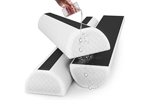 Sleepah Bed Rail for Toddlers (2 Pack) Memory Foam Bumper Guard w Dual Non-Slip Pads (Top & Bottom) Waterproof Washable Soft Removable Cover Safety Noodle for King Queen Full Twin Beds (2)