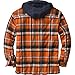 Legendary Whitetails Men's Maplewood Hooded Shirt Jacket, Tomahawk Plaid, XXX-Large