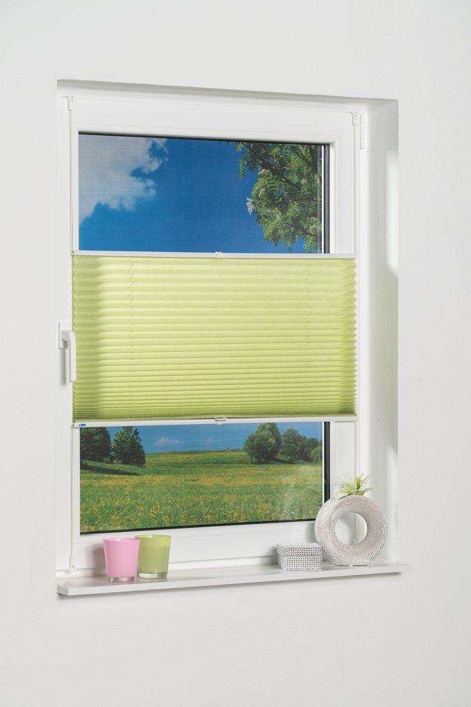 K-Home 665634-40 Klemmfix Pleated Blind, Green