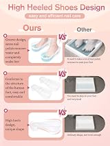 Deciniee Toe Nail Soaking Bowl 2Pcs Acetone Remover Spa Tool High Heel Clear PT view 3