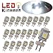 LEDKINGDOMUS 20 X G4 5 SMD 5050 LED Pure White RV Marine Boat Camper Light Bulb Lamp DC 12V