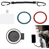 Backpack Strap Magnetic Clip for Cellphone, Strong Magnetic Phone Holder Strap with Retractable Cord Phone Bag Shoulder Clip for Hiking Travel Outdoor Activities