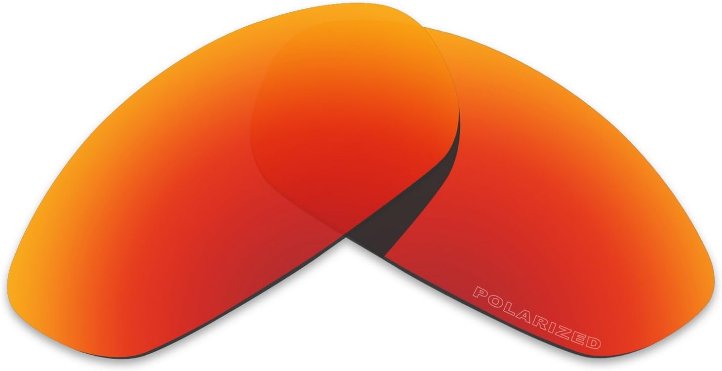TintartPerformance Lenses Compatible with Oakley Whisker Polarized Etched-Fire Red