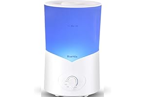 BlueHills Large 1000 ML XL Essential Oil Diffuser White Aromatherapy Humidifier 1 Liter Capacity for Big Living Area Baby Roo