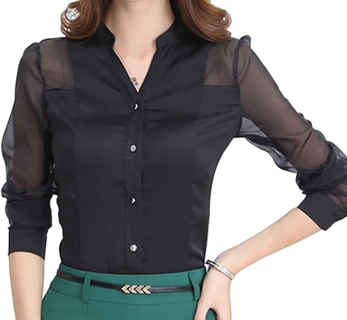 Amazon J S By James Square ジェームズ スクエア シースルー ブラウス 長袖 レディース ブラック M コート ジャケット 通販