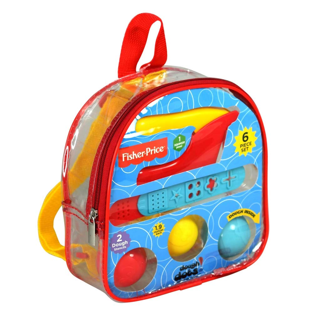 Fisher-Price Dough Dots Squeeze & Mold 8.25” Backpack Clay