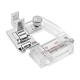FIKLOTA Low Shank Adjustable Tap Bias Binder Presser Foot for Singer, Brother, Janome, Juki, Babylock, Elna, Kenmore, White, Necchi, Simplicity, Euro-Pro, and More Sewing Machines