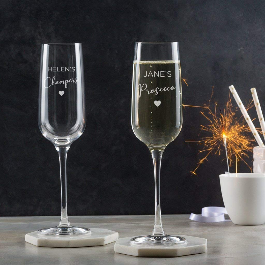 Personalised Prosecco Glass/Engraved 
