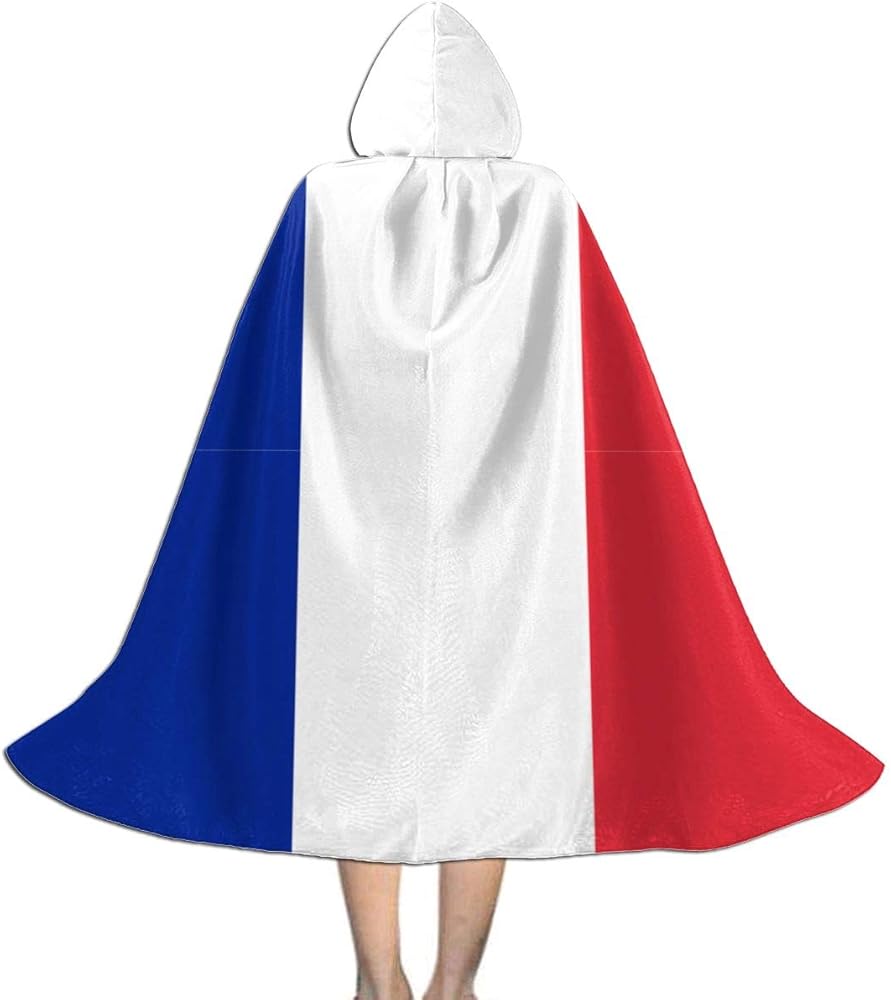 Amazon Com Flag Of France Kids Hooded Cloak Creative Graphic Christmas Halloween Decoration Costume Cape Clothing