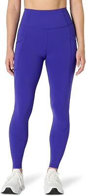 Leggings de Sport pour la Gym, avec ou sans Poches, Longs, Corsaires ou 3/4 Femme, Bleu Royal, L