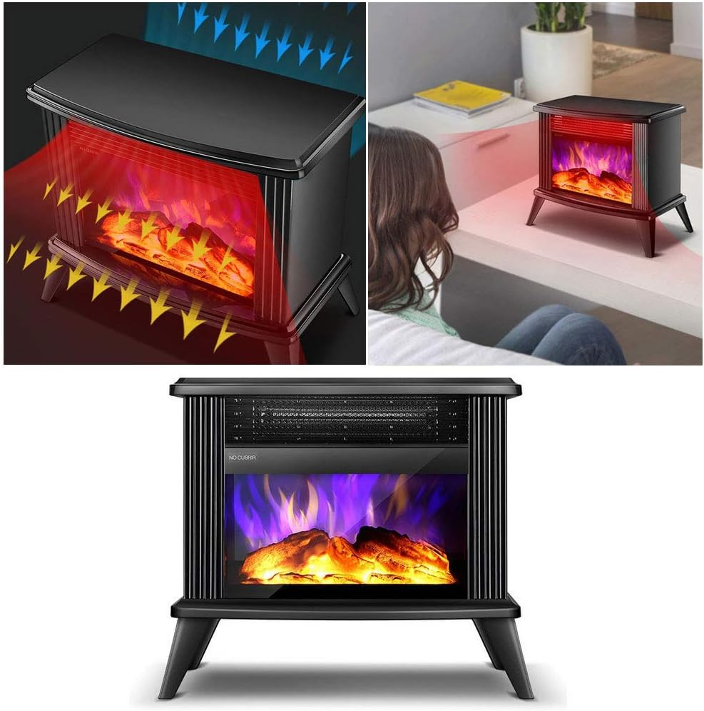 Elektrische 2000w Kamin Heizung Tragbare Vintage-Log brennende Flamme