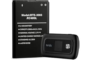WirelessFinest Battery Replacement for Orbic Verizon Speed Mobile Hotspot RC400L Model BTE-3003 ORB400LB Mobi Repair Part Fix Dead Power Issue, Rechargeable, High Capacity, Safe and Reliable
