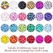 Beads for Bracelets, Anezus 7200 Pcs 4mm Pony Seed Beads Mini Bracelet Beads Small Glass Rainbow Beads for Bracelet Jewelry Making