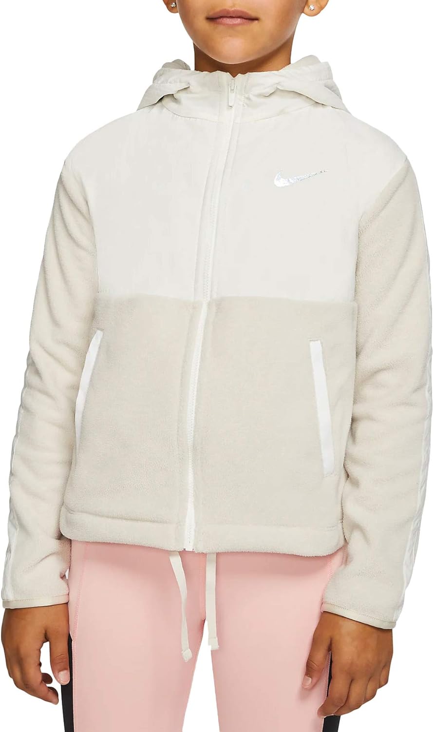 Amazon.com: Nike Girls Therma Hoodie Full Zip Plush WZ BV3097-008 Size L: Clothing