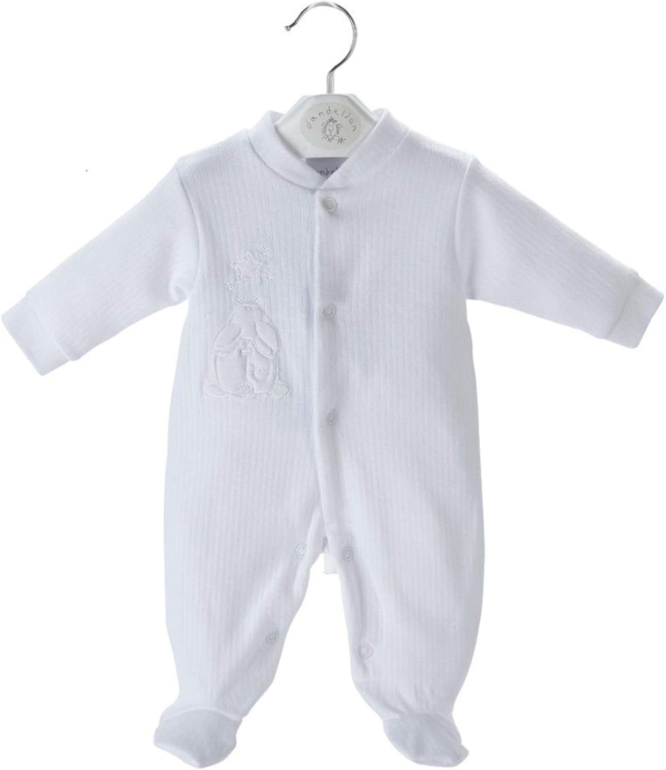 ribbed baby sleepsuit