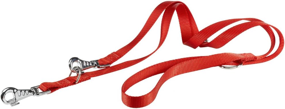Ferplast Club Ga25/200 Dog Lead, 25 mm x 120-200 cm, Red, Breite: 2,5 cm, Länge: 120-200 cm