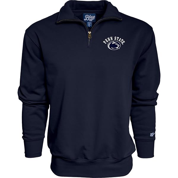 Blue 84 Nebraska Cornhuskers Men’s Full Zip Hoodie – Twill Applique Team Color Hooded Sweatshirt