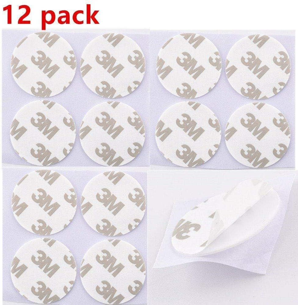 MGQFY 12 PCS Replacement Adhesive Pads Compatible with Collapsible Grip Phone Stand Magnetic Holder Car Mount/Wall Hook etc.
