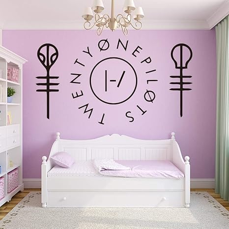 Yiyiyaya Funny Twenty One Pilots Wall Sticker Home Decor