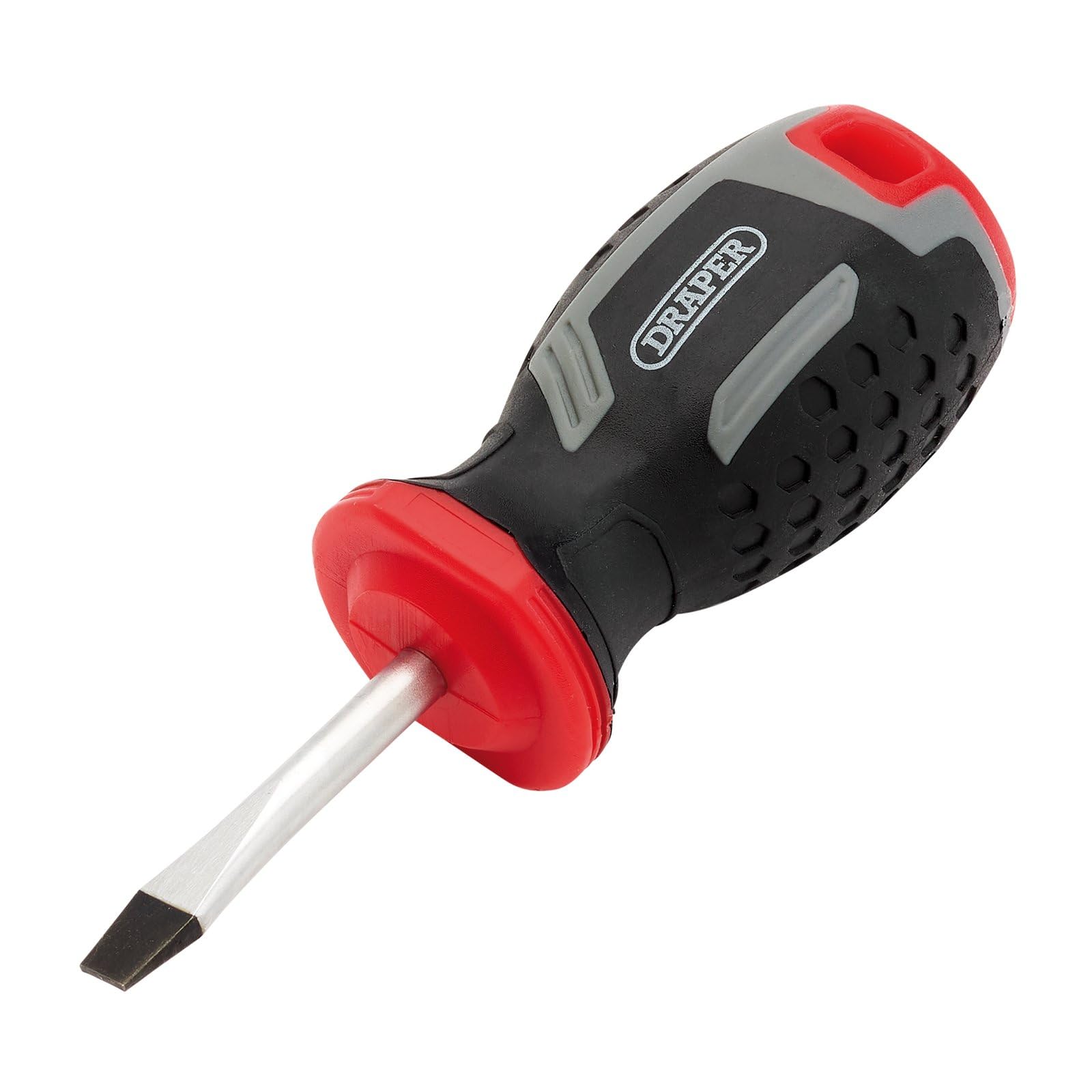 Draper Slotted Soft Grip Screwdriver, SL5.5 x 38mm - 13383 - Magnetic Tip, CRV Blade