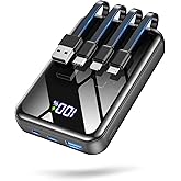 YBYP 50000mAh Portable Charger, 50% Smaller Power Bank Built-in 4 Cables | Charge 5 Devices, 9.1x for iPhone 18/17, 60% in 30min, Ideal for Hiking, Camping, for iPhone 18-12, for Samsung/Android/iPad