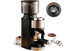 KPKJOO KJKPOO Electric Burr Coffee Grinder, Coffee Bean Grinder with 25 Precise Settings for Drip, French Press,Cold Brew .Automatic Coffee Bean Grinder with Quantitative setting