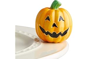 NF NORA FLEMING Nora Fleming Jack O Lantern - Hand-Painted Ceramic Halloween Decor - Fall Minis for The Home and Office