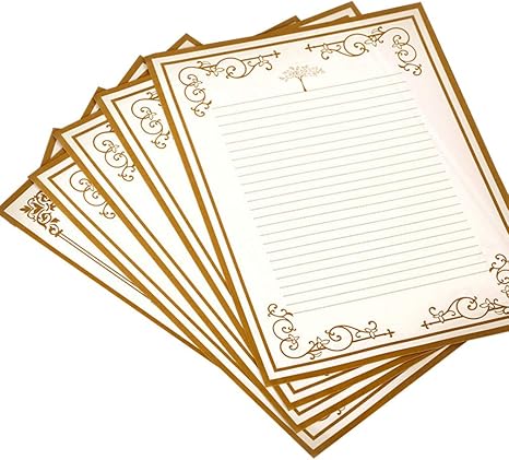 Amazon Toyvian 8ピースヴィンテージ紙レトロ裏地執筆手紙文房具紙用収集学用品学生研究封筒 Diy 工具 ガーデン