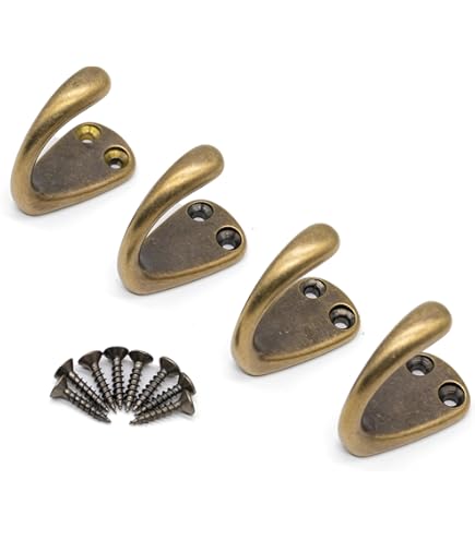 Solid Brass Coat & Hat Hooks Collection - Solid Brass Heavy Duty Coat...