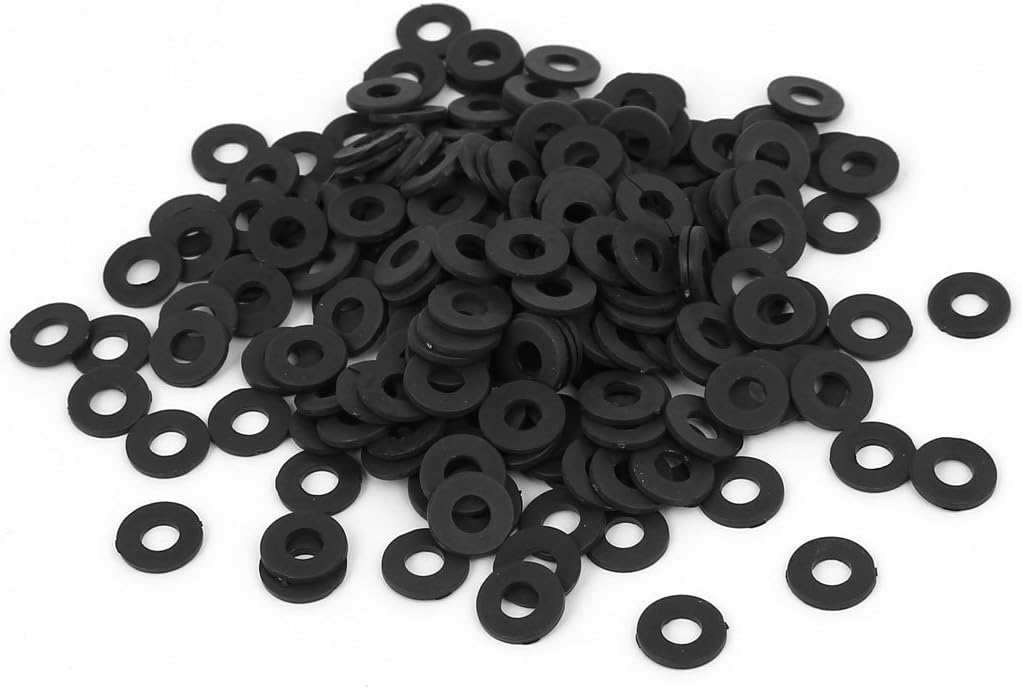 Aexit M4x9mmx1mm Plastic Washers Round Flat Washer ket