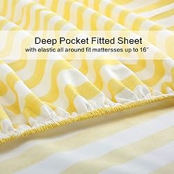 Best Season 4 Piece Stripe Microfiber Stripe Sheet