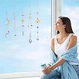 OFFCUP Crystal Suncatchers 5pc Rainbow Prism Sun Catchers Set view 5