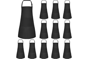 MEEZY Kids Apron with Pockets Adjustable Painting Apron Art Apron Toddler Chef Aprons for Painting Cooking Crafts Baking