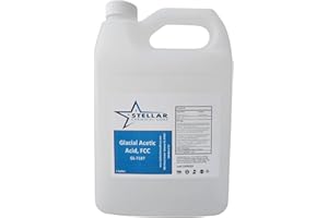 Generic Glacial Acetic Acid 99.5% USP ~ 1 Gallon ~ Vinegar, Cleaner ~ Stellar Chemical Corp