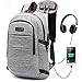 Travel Laptop Backpack,Anti Theft Waterproof Backpack College Studen Bookbag with USB Charging Port & Headphone Interfac for Boys Girls & Women Men,Business Laptop Bag Fits 15.6-Inch Laptop(Grey)