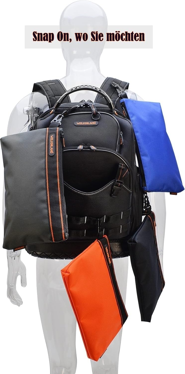 Kleine Werkzeugtasche, robuste Werkzeugtasche, ElektrikerWerkzeugtasche, Werkzeugtaschen mit Clip, ElektrikerWerkzeugtasche, Werkzeugtasche, kleine Werkzeugtasche, Werkzeugtasche mit 2