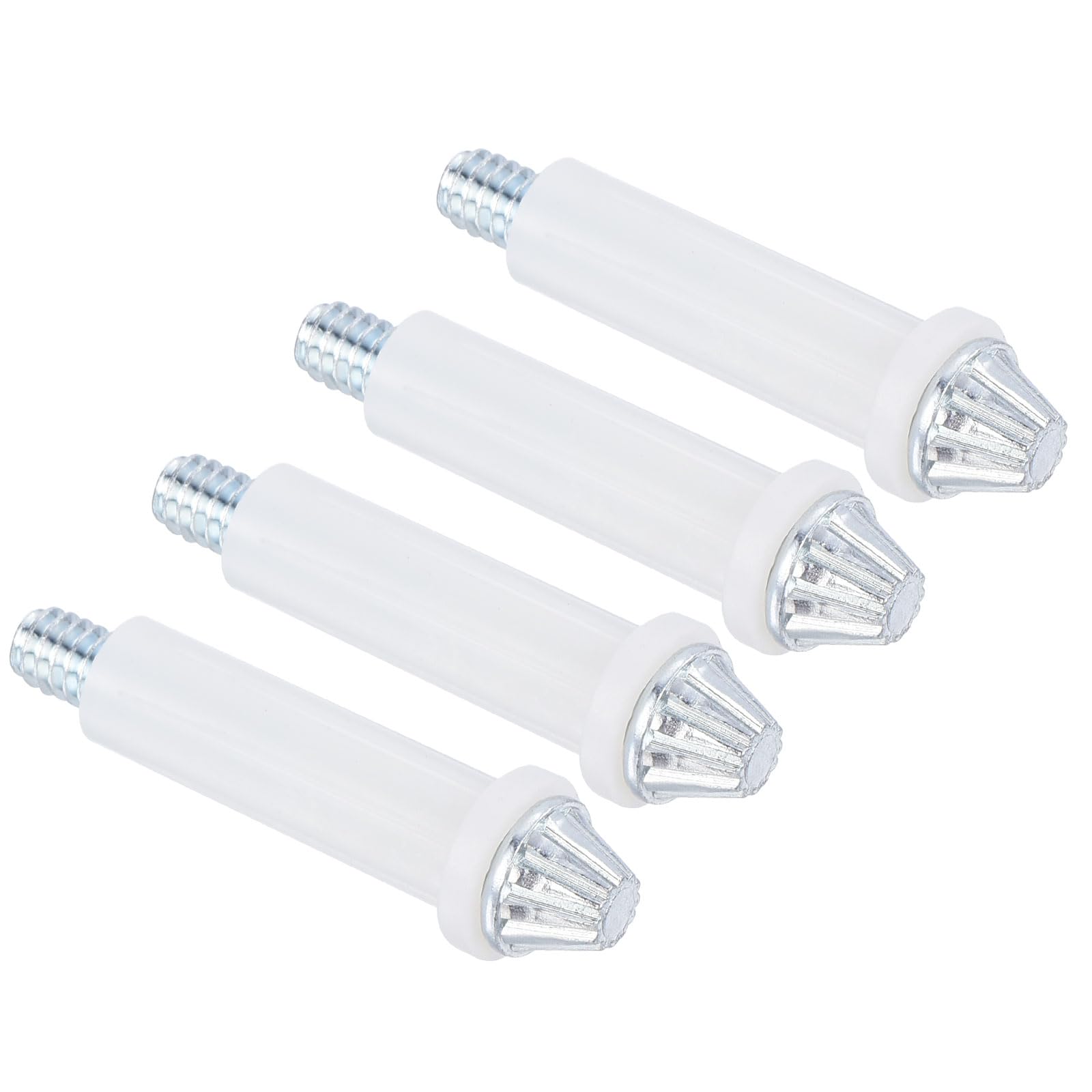 uxcell Bifold Door Hardware, 4-Pack Bi-Fold Door Bottom Pivot, Bifold Closet Door Hardware Repair Part Kit for Sliding Wardrobe Doors, Folding Door, Silver