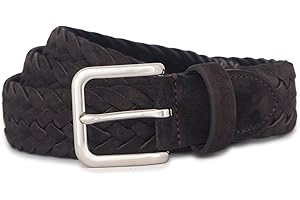 Vince mens 1.5 Inch Woven Suede BeltBelt