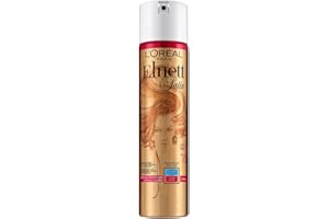 L’Oréal Paris Elnett Satin Strong Hold Hairspray for Colored Hair, Brushable Finish, 250 ML