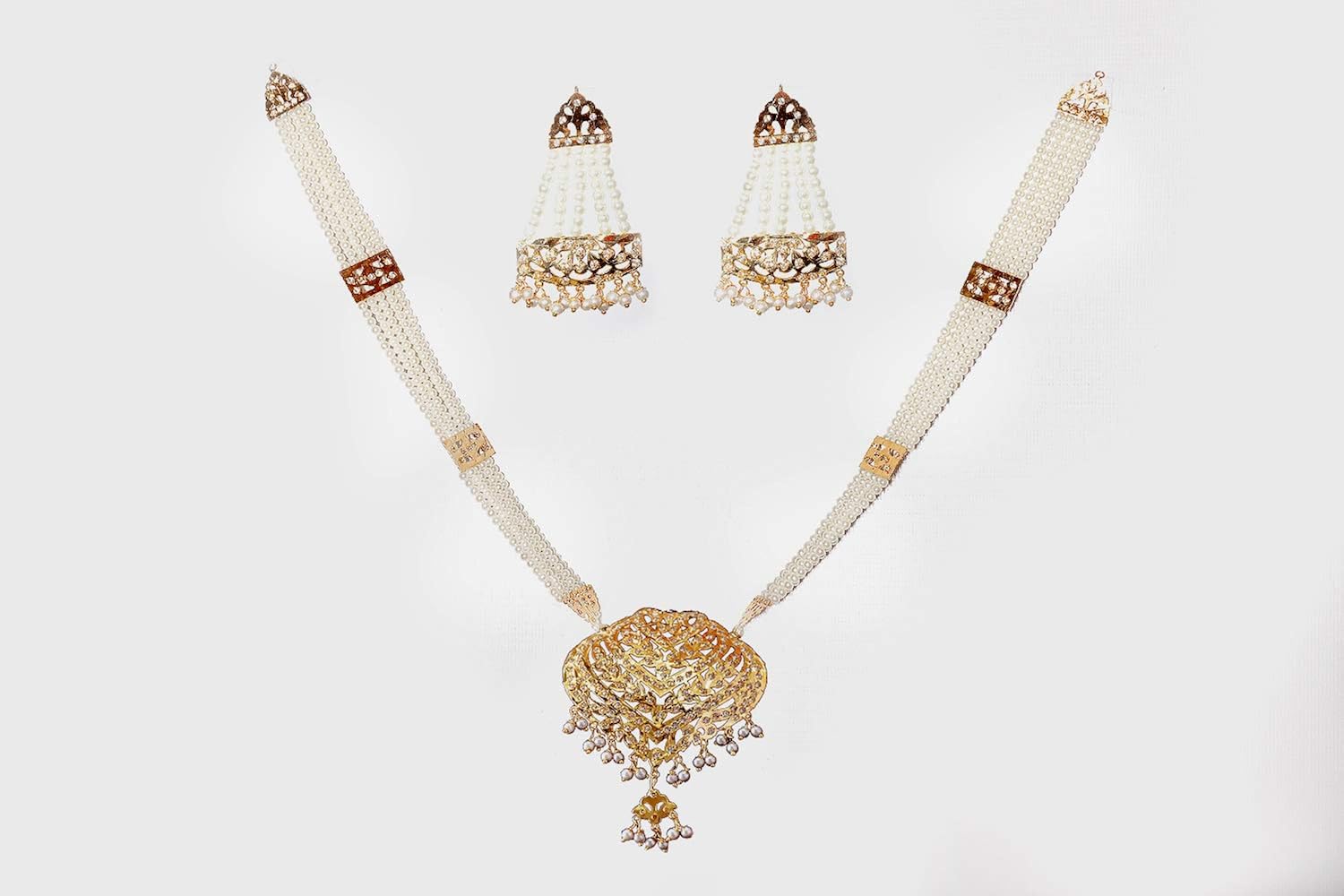 buy shiva white pearl rani haar ethnic